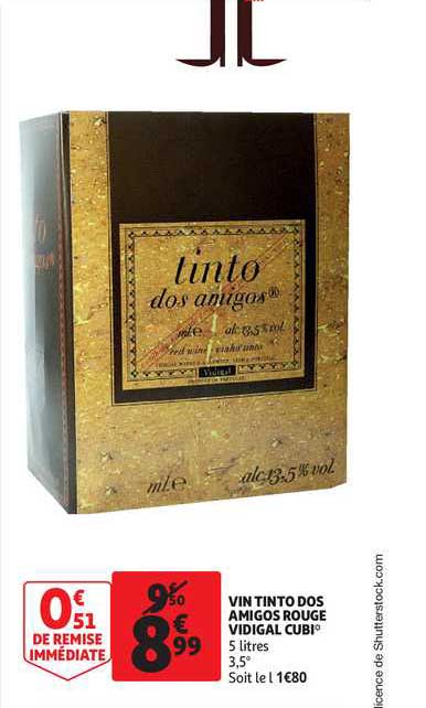vin tinto dos amigos rouge vidigal cubi