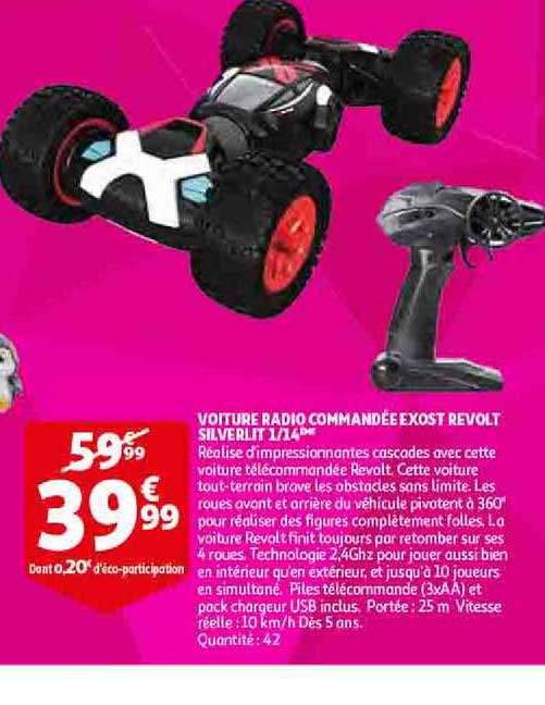 voiture radio commandée exost revolt silverlit 1 14