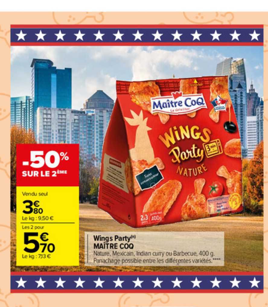 wings party maître coq