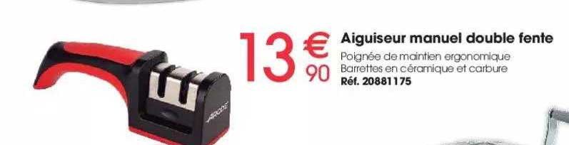 aiguiseur manuel double fente