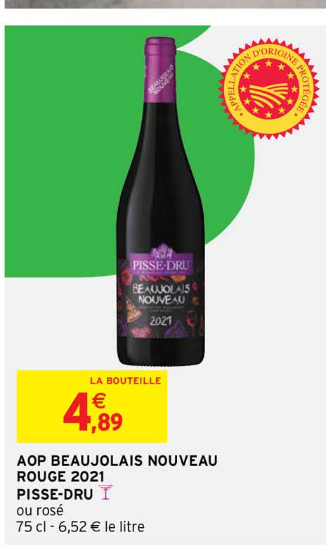 aop beaujolais nouveau nouveau rouge 2021 pisse-dru