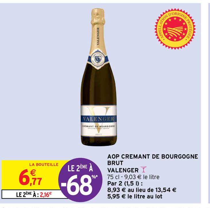 Aop Crémant De Bourgogne Brut Valenger