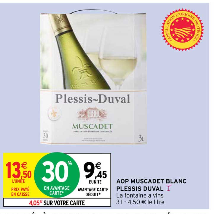 aop muscadet blanc plessis duval