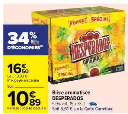 Bière Aromatisée Desperados