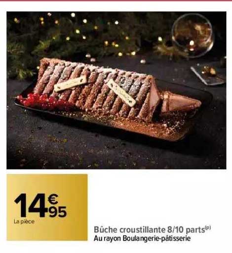 bûche croustillante 8-10 parts