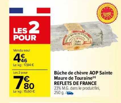 bûche de chèvre aop sainte maure de touraine reflets de france