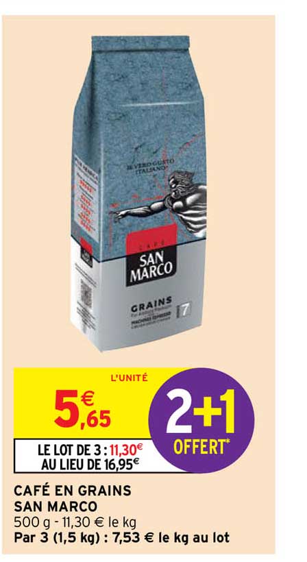 café en grains san marco