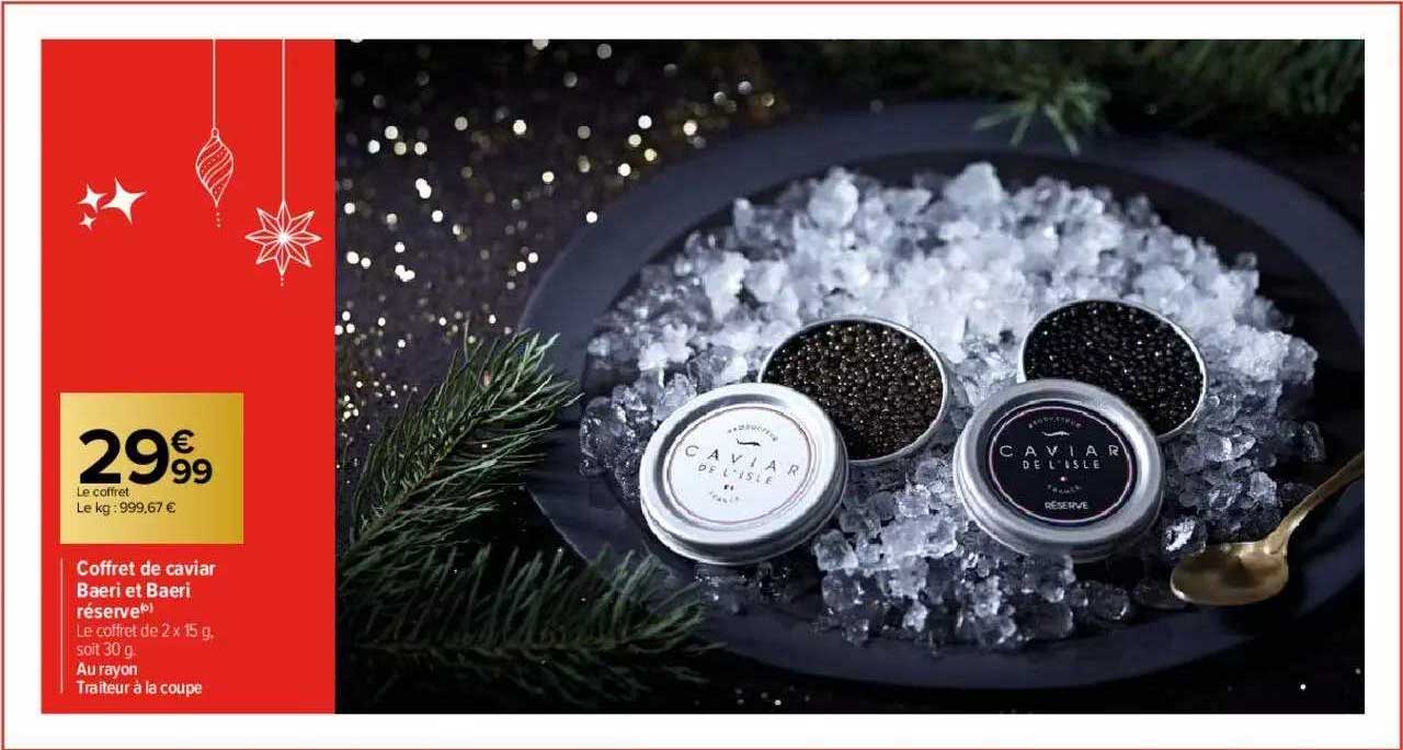 coffret de caviar baeri et baeri réserve