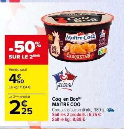 coq en box maître coq