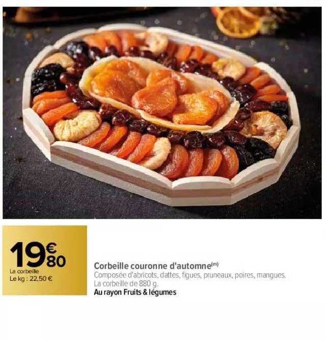 corbeille couronne d'automne