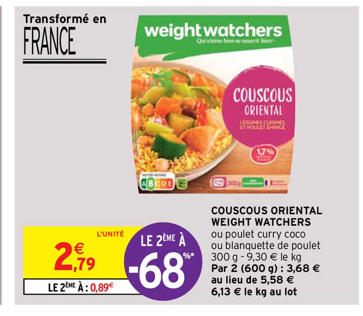 couscous oriental weight watchers