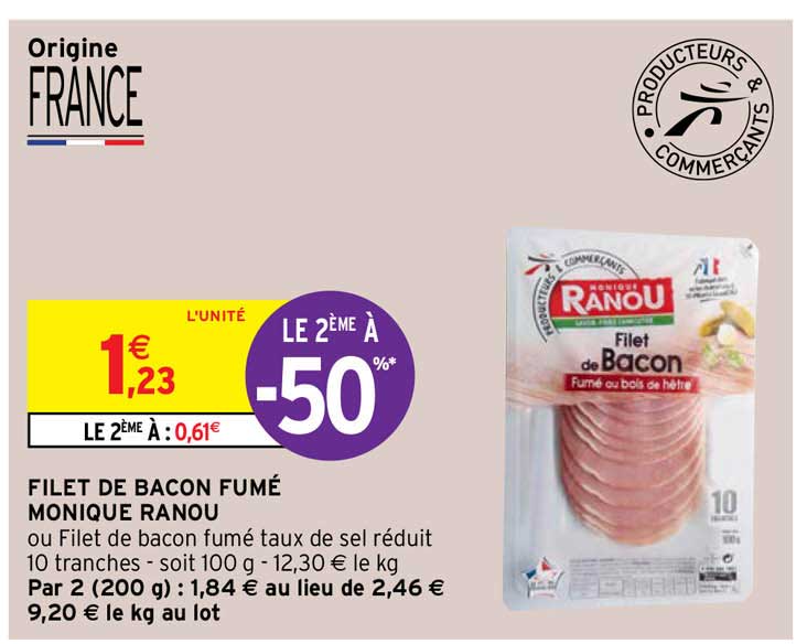 filet de bacon fumé monique ranou