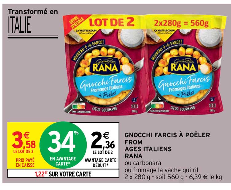 gnocchi farcis à poêler from âges italiens rana