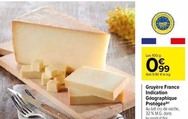 gruyère france indication géographique protégée