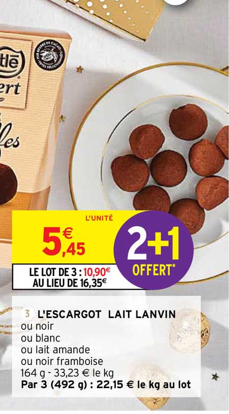 l'escargot lait lanvin