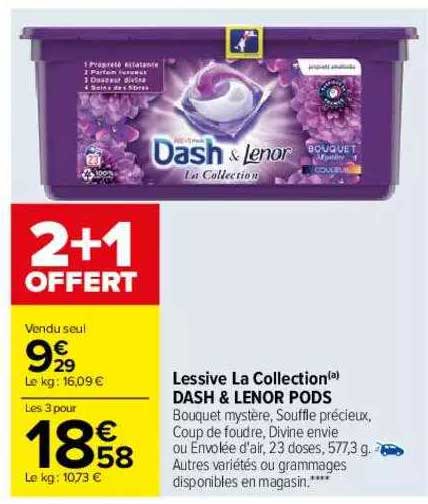 Lessive La Collection Dash & Lenor Pods