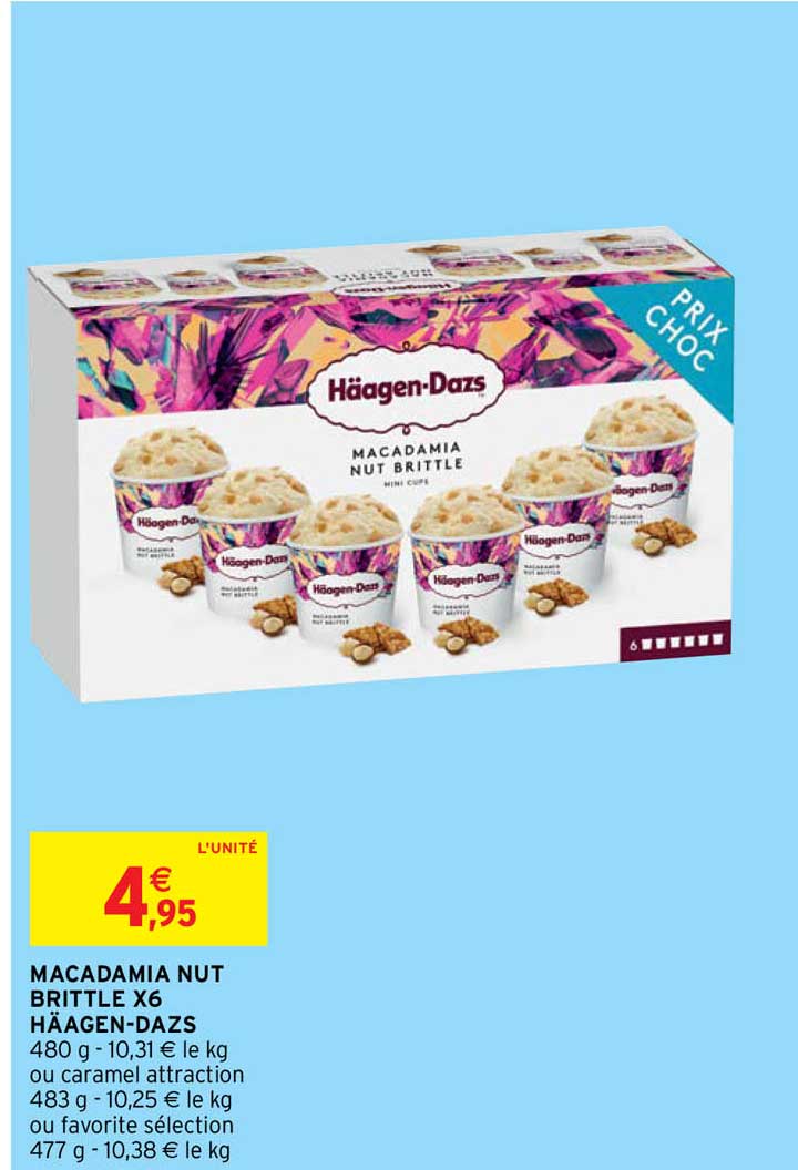 macadamia nut brittle x6 häagen-dazs