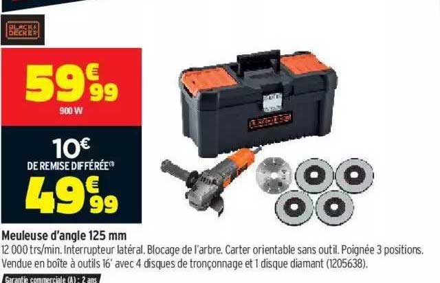 Meuleuse D'angle 125 Mm Black & Decker