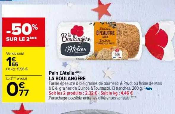 pain l'atelier la boulangère