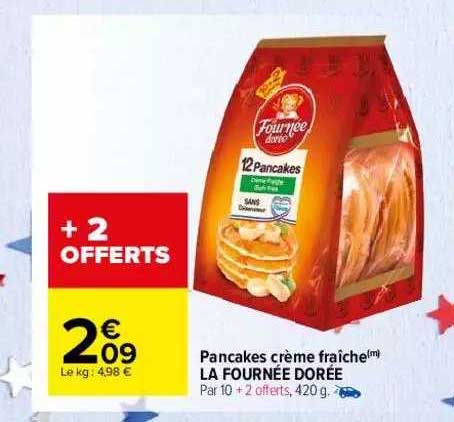 pancake crème fraîche la fournée dorée