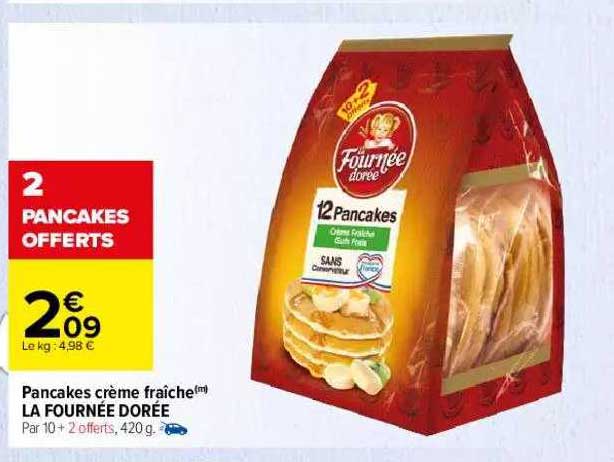 pancakes crème fraîche la fournée dorée