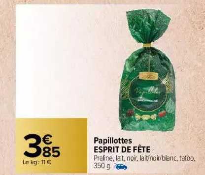 papillotes esprit de fête
