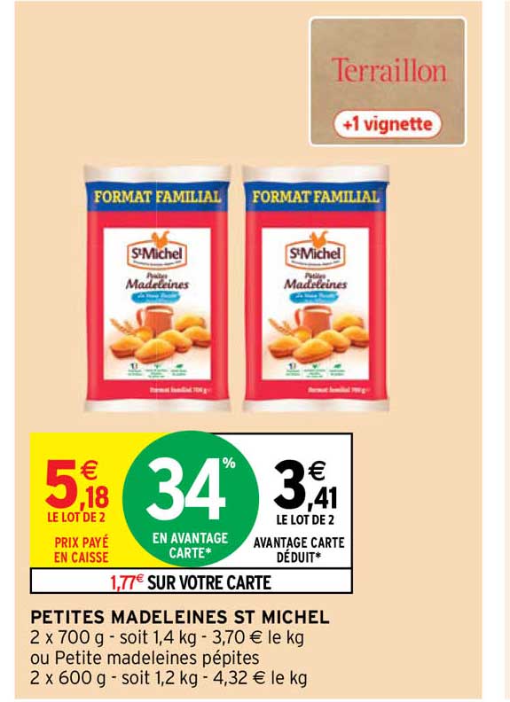 petites madeleines st michel