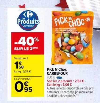 pick n'choc carrefour