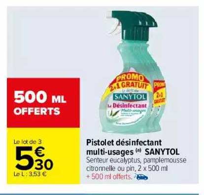 Pistolet Désinfectant Multi-usages Sanytol