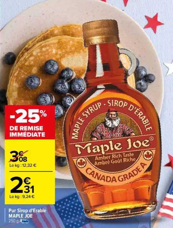pur sirop d'érable maple joe