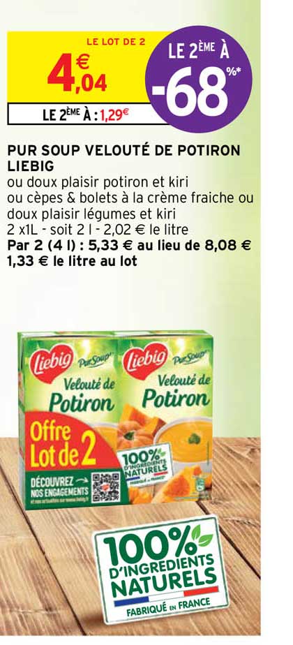 pur soup velouté de potiron liebig