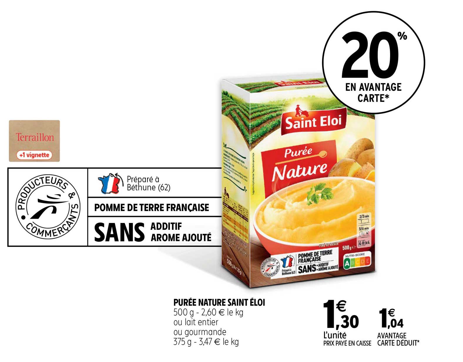 purée nature saint éloi