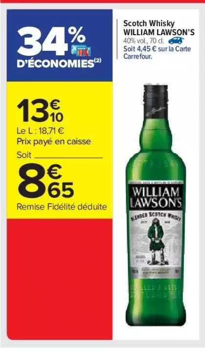 scotch whisky william lawson's
