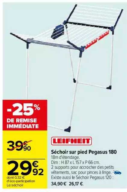 Séchoir Sur Pied Pegasus 180 Leifheit