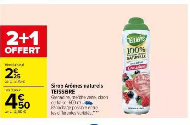 Sirop Arômes Naturels Teisseire