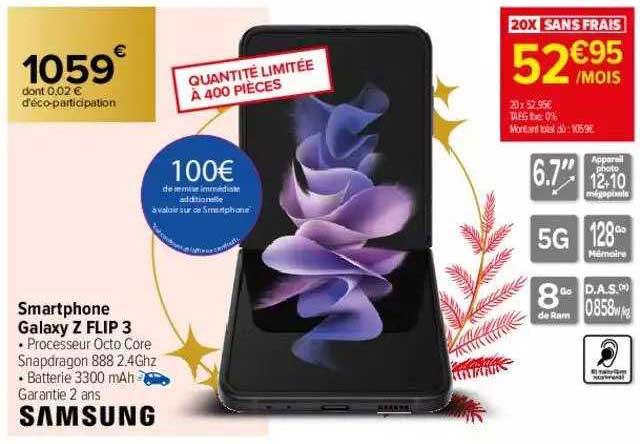 smartphone galaxy z flip 3 samsung