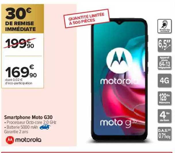 smartphone moto g30 motorola