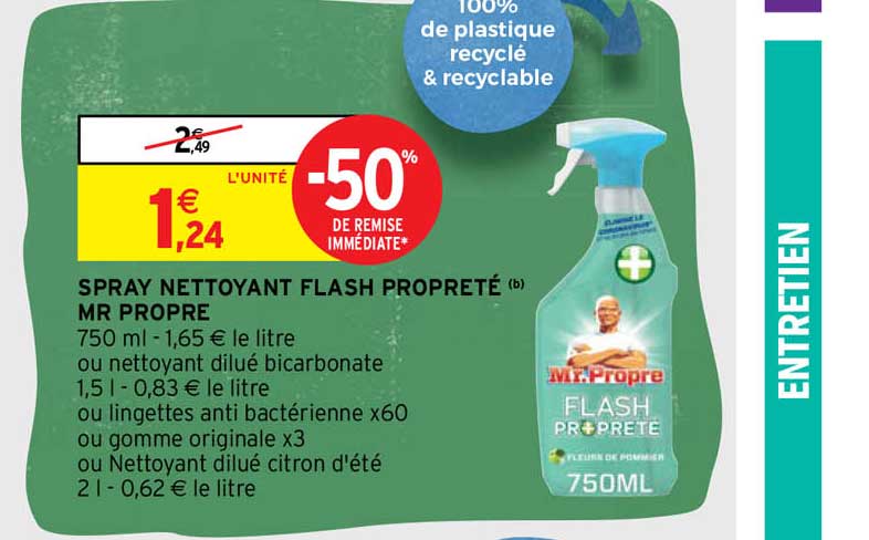 spray nettoyant flash propreté mr propre