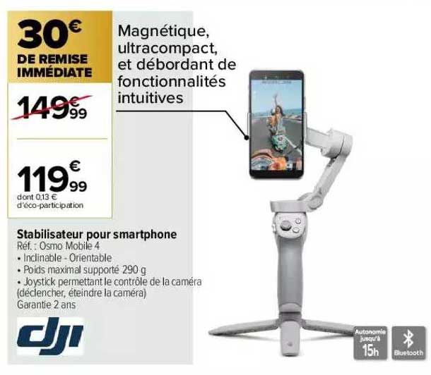 stabilisateur pour smartphone dji