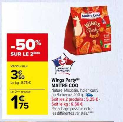 wings party maître coq