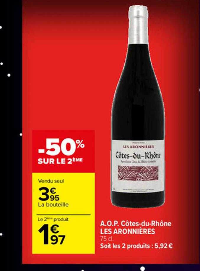 a.o.p. côtes-du-rhône les aronnières