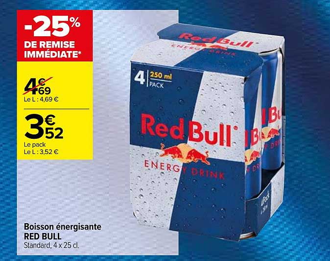 boisson énergisante red bull