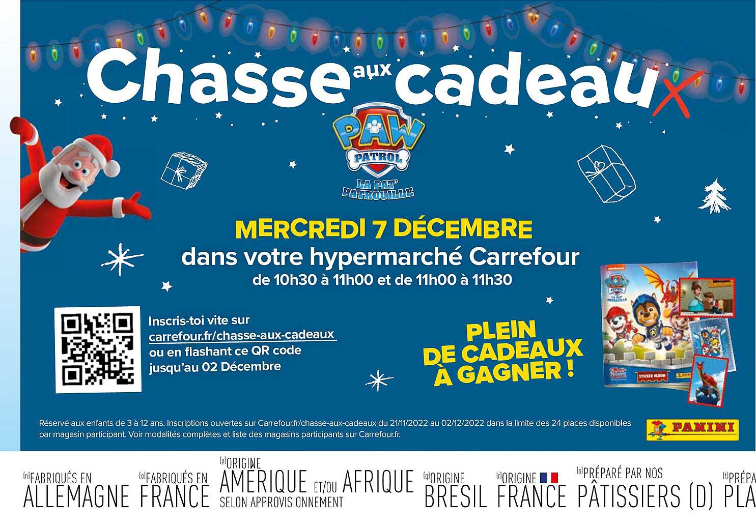 chasse aux cadeau paw patrol