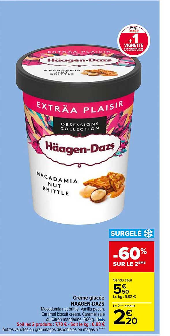 crème glacée häagen-dazs