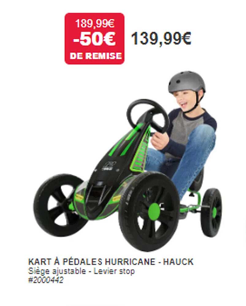 Kart à Pédales Hurricane - Hauck