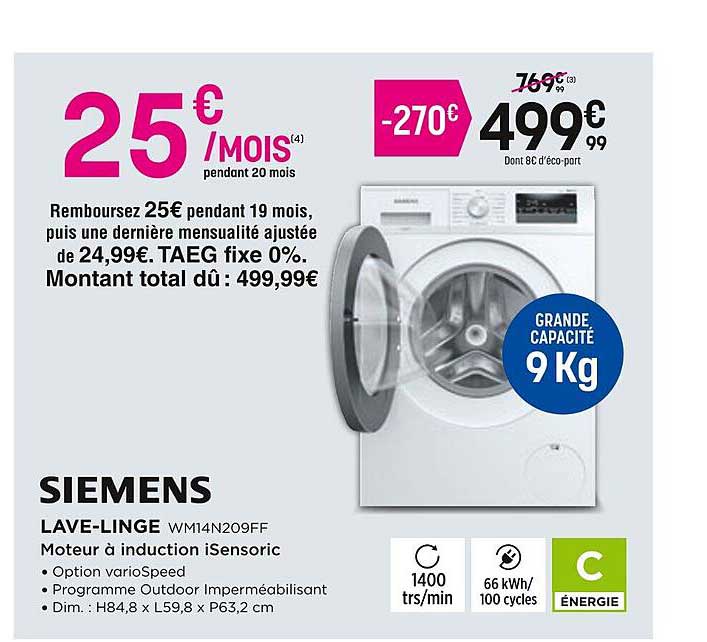 lave-linge siemens