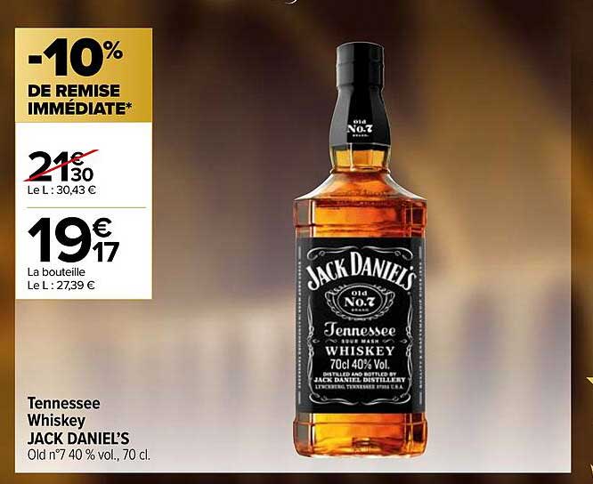 tennessee whiskey jack daniel's
