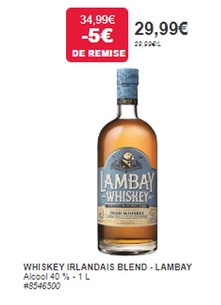 Whiskey Irlandais Blend - Lambay