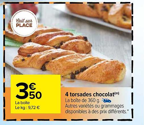 4 Torsades Chocolat