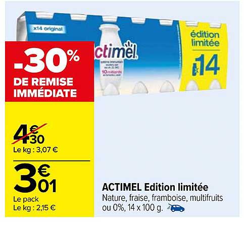 Actimel édition Limitée